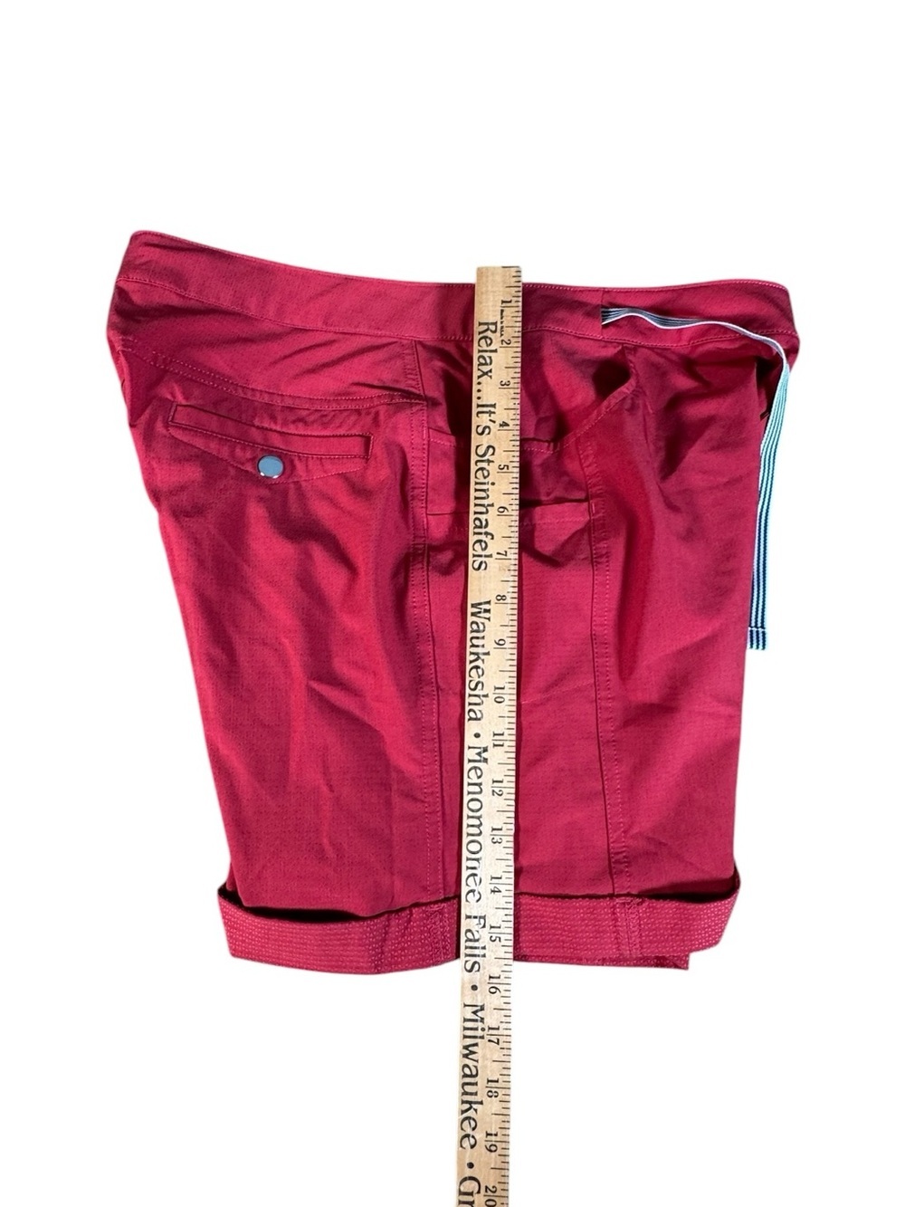 Zyia Active Women's XL Red Athletic Shorts Performance Stretch Hiking Travel - Picture 7 of 11